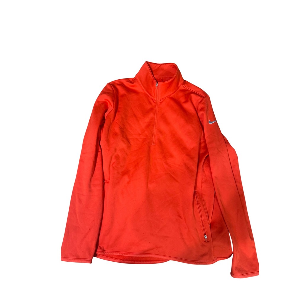 Nike Golf Therma-FIT Women's XL Pullover 1/2 Zip Red Orange Athletic Top
